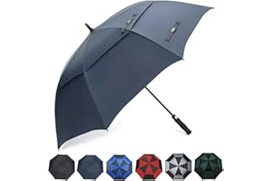 G4Free 55/63/69/72/80 pulgadas Golf paraguas a prueba de viento doble toldo extra grande de tamaño grande automático apertura paraguas impermeable