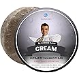 Solid Shampoo Bar for Hair Growth – Organic Shampoo and Conditioner Bar for Itchy Scalp, Shampoo Bar for Men & Women, Organic Bar Shampoo for Thinning Hair, Rough Hair, and Silky (Cream)