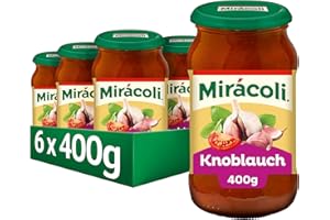 ‎MIRÁCOLI MIRÁCOLI Pasta Sauce Knoblauch, 6 Gläser (6 x 400g)