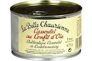 cassoulet AU Confit D 'oie, Granos guisos con ganso, la belle chaurienne, 420 g