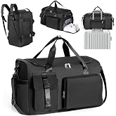 Cozary Bolsa Deporte Hombre Mujer - Tela Oxford Impermeable - Dise&ntilde;o Multibolsillos - Bolsa de Gimnasio 3 en 1 - para Gimnasi
