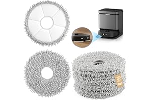 RongZy 8Pcs Panni per Mocio per Eureka J15 PRO Ultra Spazzole a Disco per Ecovacs Deebot T30 PRO Omni/T50 Omni/T30S Combo/T30S Combo Complete Panni Mop di Ricambio Robot Aspirapolvere Accessori(XX)
