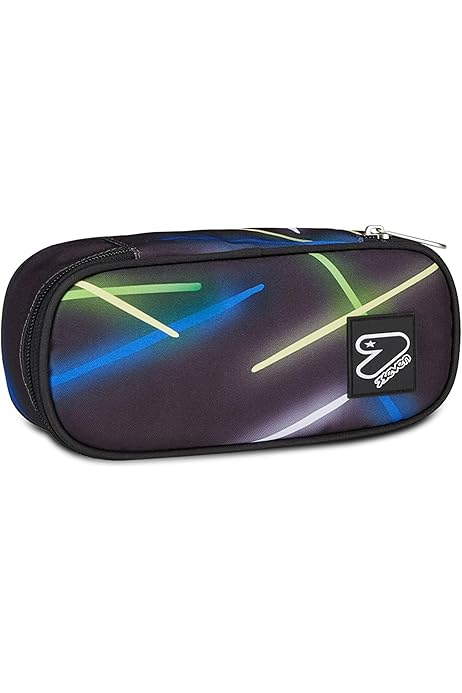 Portapenne Seven Round Plus - Organizer Con Tasca E Elastici Per Scuola - Foto 3