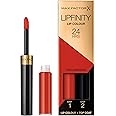 Max Factor Lipfinity Lip Colour Luscious 130 - Kiss-proof Lipstick with 24 Hours Hold without Drying Out, with Intensive Colour Release & Precise Applicator - with Intensely Nourishing Gloss Top Coat