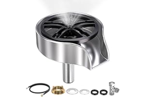 Glasspuler, Lave-verres Aicoya pour évier rotatif, Lave-bouteilles pour lave-vaisselle de cuisine, Dispositif de lavage de verres pour bar