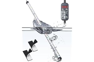 Pawfly Aquarium LED-Licht 24/7 Aquarienlicht mit Vollspektrum-Leuchtstoffröhren mit mehrfarbigen LEDs mit D/N Modus Einfarbige Effekte Timer und einstellbare Helligkeit