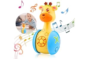 TaimeiMao Jouet Culbuto,Jouet de Culbuto,Jouet de Culbuto en Mignon,Tumbler Jouet,Dessin Tumbler Animé Jouets,Jeux Bébé Jouets Musical Gobelet,Jouets pour Bébé,Musical Jouets d'apprentissage (A)