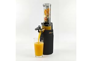 Zuminstant Compact Elektrisk juicepress Näringsrik kallpressad skumjuicepress, utrymmesbesparande, elegant och mångsidig, för
