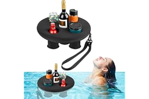 Fukamou Pool Getränkehalter Schwimmend, Schwimmender Getränkehalter, Pool Untersetzer, Pool Party Wasser Spaß, Snackhalter Aus Schaum, 39x39x13.5 cm