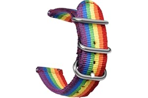 OLLREAR Nylonowy pasek do zegarka unisex 9 kolorów 3 rozmiary