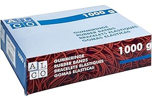 5 STAR ALCO-Albert 761 - Gummibänder, 130 x 10 mm, 1 kg, rot