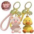 Alasum Portachiavi Dinosauro di Peluche 12 Cm Resistente e Leggero, Ciondolo Zaino Carino Design a Cartone Animato, Accessorio Regalo Pratico per Decorare Chiavi e Borse Quotidiane