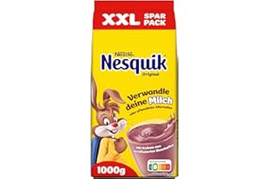 Nestlé Nesquik Original kakaohaltiges Getränkepulver, ideal für Milchshakes & heiße Getränke, 1er Pack (1 x 1kg)