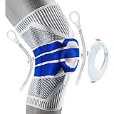 Crethink Knee Brace wth Patella Gel Pads and Side Stabilizers, Professional Compression Knee Sleeves for Meniscus Tear/Arthri