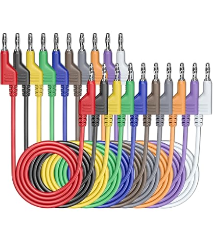 Bananenbuchsen Adapter 12 Stück - 4mm, Isoliert, Für Elektronik Projekte