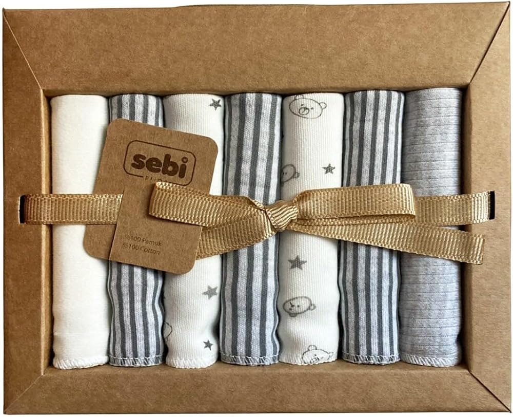 Sebi Bebe Müslin Bebek Ağız Mendili 7'li, SBB-2009Y-KR-GR
