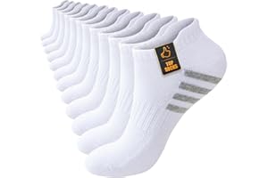 Stoeury Calcetines Tobilleros 6 Pares, Transpirables Antiampollas para Hombre y Mujer, Cortos Deporte Running de Algodón, Ideales para Casa, Correr, Trabajo