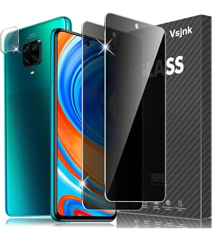 J&D Compatibile Per Xiaomi Redmi Note 9 PRO Protezione Schermo 3 Confezioni Anti Riflesso Anti