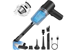 ‎LOEVERY LOEVERY Handstaubsauger Kabellos, 9000PA Mini-Autostaubsauger, 3 in 1 120W Staubsauger & Gebläse & Vakuumpumpe,Tragbarer Leichter AutoStaubsauger für den Auto,Haus,Küche und Tierhaare (Schwarz)