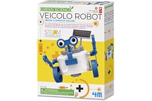 4M Green Science Veicolo Robot Ibrido ad Energia Solare 4M Kit Scientifico Gioco Educativo STEM per Bambini 8+