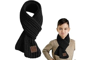 YUEJIESELECTED Écharpe pour enfant garçon et fille, écharpe pour enfant, écharpe étoilée et écharpe pour bébé, cache-cou tricotée pour l'hiver - Écharpe douce et belle, pour enfants et bébés - Pour l'hiver