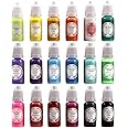 Miraclekoo 18 Colors Epoxy Resin Pigment Opaque Liquid Epoxy Resin Color Dye Resin Colorant,Solid Color