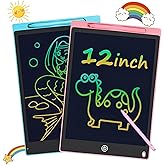 EVALUEMART Plastic 12 Inch LCD Writing Tablet with Stylus Pen, Electronic Colorful Screen Magic Slate Doodle Drawing Board Pa