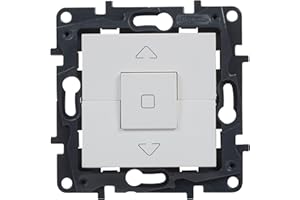 Legrand 398244 Interrupteur pour volets roulants 6AX pour installation encastrée Gamme Niloé Step Blanc