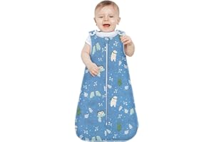 Viedouce Sacco Nanna Neonato 1 Tog,Sacco Nanna Invernale, Cotone Sacchi Nanna Neonati per Bebè Bambino Bambina (3-18 Mesi, Lunghezza: 80 cm)