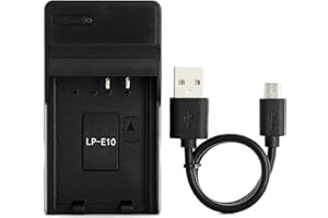 NORIFON LP-E10 USB Caricatore per Canon EOS 1100D, EOS 1200D, EOS Kiss X50, EOS Rebel T3 Fotocamera e Altro