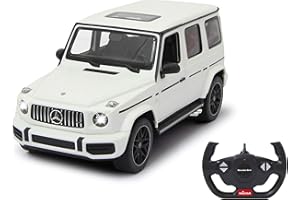 Jamara Mercedes-Benz 405177 AMG G63 1:14 White 2.4 GHz Officially Licensed, up to 1 Hour Driving time at Approx. 11 km/h, Perfectly replicated Details, Workmanship