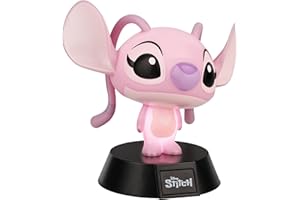Paladone Disney Angel Mini Icon Light, Lampada LED con licenza ufficiale Lilo & Stitch, a batterie, per camerette dei bambini, casa e scrivania, adatta come regalo e da collezione per i fan del film