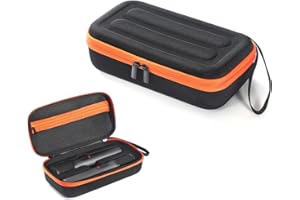 OURHZTB Funda de almacenamiento para micrófono compatible con micrófono inalámbrico JBL Party Box, organizador portátil de carcasa dura de viaje para 1 par de micrófonos Bluetooth, Black, Estuche de