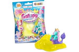 CRAZE Magic Slime Bag GALUPY Mermaid | Schleim Kinder im Beutel 75ml Slime Set mit Galupy Mermaid Einhorn Figur Überraschung, geruchsneutral, rückstandsfrei