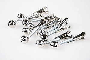 YORK FISHING Angel Glöckchen York Bissanzeiger Aalglocke mit Klemme Angelzubehör 10Stk Set