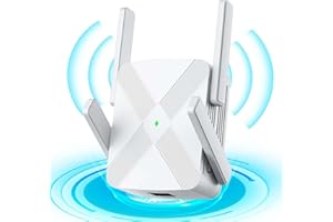 DOBWGXZ 2024 Relase WiFi Extender Booster - WiFi Booster Range Extender for Home - WiFi Extender with Ethernet Port and 4 External Antennas,Works with Any WiFi Router, UK Plug