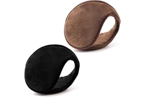 YQXCC Orejeras 2 piezas Calentadores de Oídos para Hombres y Mujeres - Clásico Lana Unisexo Orejeras Cálidas de Invierno