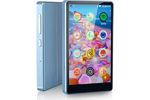 LUORAN Reproductor de MP3 para Niños con Controles Parentales, Spotify Kids, Spotify, Audible, Amazon Music, Reproductor de Música MP4 de 4.0 Pulgadas (Azul)