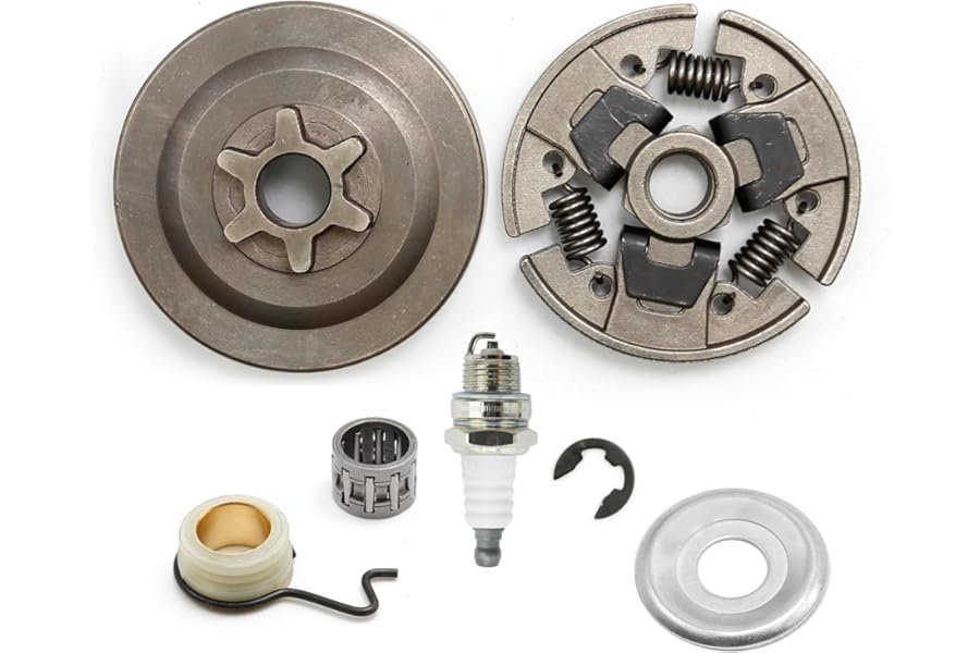 Ollanoos 1123 640 2003 3/8" Spur Sprocket Clutch Cover Kit Replacement for Stihl MS170 MS180 021 023 025 MS210 MS230 MS250 Chainsaw, Replaces 1123 640 2073, 1123 160 2001, 1123 640 7102