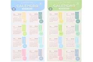 NUOBESTY Pegatinas Calendario Mensual 2026 Con Separadores Adhesivos De Colores Para Diario Y PlanificacióN De Oficina Etiquetas De ÍNdice Para OrganizacióN FáCil Y Lectura Clara
