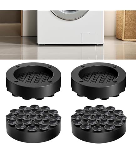 Anti-vibratie pads voor wasmachine, 8 stuks wasmachine voeten anti-vibratie TPR rubber blokken anti-slip pads schokdempers stabilisatoren voor droger, vaatwasser, koelkast, loopband