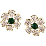 Swasti Jewels Metal Gold Plated Cubic Zirconia Earrings For Women: 