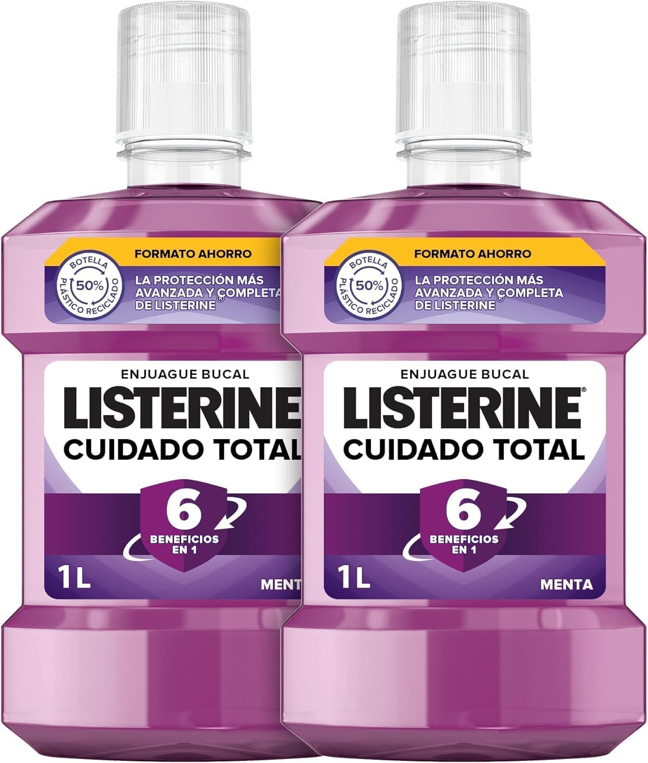 Listerine Enjuague Bucal Cuidado Total, 1000ml x 2