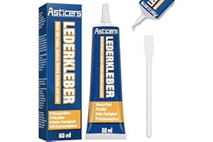 ASTICERS Lederkleber Extra Stark, Professioneller Leder kleber, Transparenter, Wasserfester, Kleber für Leder perfekt zum Reparieren aller Arten von Vinylprodukten