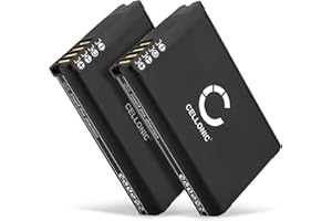 CELLONIC 2X Batería Compatible con Garmin Alpha 100 / Montana 600, 600T, 610, 680, 680t, 650, 650t / Monterra/VIRB Elite 1.4, 010-11599-00,010-11654-03,361-00053-00 2200mAh Pila Repuesto bateria