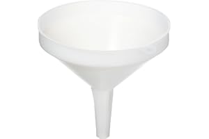 Kristallon K508 Plastic Funnel, 150 mm x 8 mm Spout x 155 mm Height