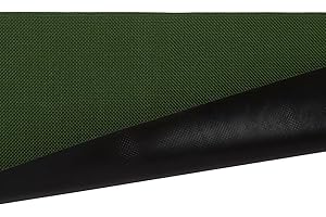 PARAMAISON Tappeto PVC Cucina Infinity, Passatoia Antiscivolo Lavabile, Antimacchia, Multiuso, Lavabile, Cucina, Soggiorno, Design Stilizzato Unito Verde| 50x100cm