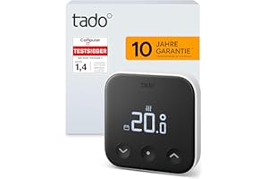 tado° Smartes Thermostat X, Zusatzprodukt für Fußbodenheizung und Boiler, Steuerung per App und Smart Speaker (Alexa, Siri, Google Assistant), DIY Installation