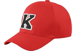 MFAZ MOREFAZ LTD Gorra de béisbol infantil, diseño con letras, unisex, color rojo multicolor K Regular