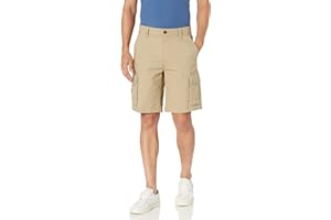 Amazon Essentials Pantalones Cortos Cargo Ligeros y Elásticos de Tejido Ripstop de 25cm Hombre